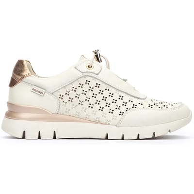 Pikolinos Cantabria off-white leren sportschoenen
