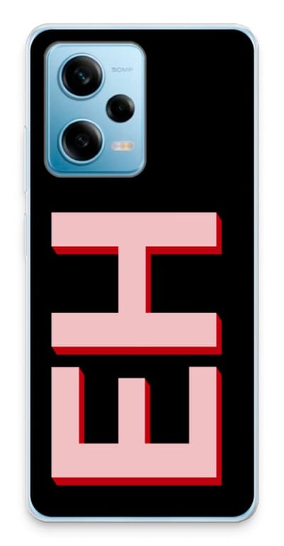 Gepersonaliseerd - Case Company® - Hoesje geschikt voor Xiaomi Redmi Note 12 Pro 5G hoesje - Monogram - Soft Cover Telefoonhoesje - Bescherming aan alle Kanten en Schermrand