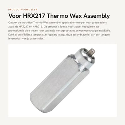 Dailygoods- Thermo Wax Assembly Optimale Motorprestaties - Efficiënte Temperatuurregeling - Gemaakt van Hoogwaardige Materialen - Geschikt voor HRX217 - Onderdeelnummer 16620-Z8D-305/16620-Z8D-842 - Koelmiddel