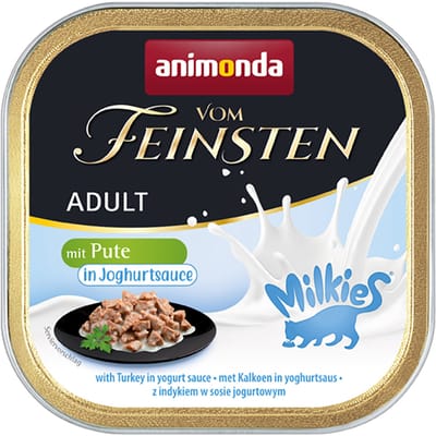 Voordeelpakket animonda Vom Feinsten Adult Milkies in Saus 32 x 100 g - Kalkoen in yoghurtsaus (32 x 100g)