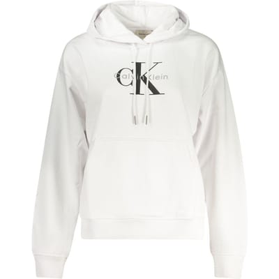 Calvin Klein Bianco Katoenen Dames Sweatshirt