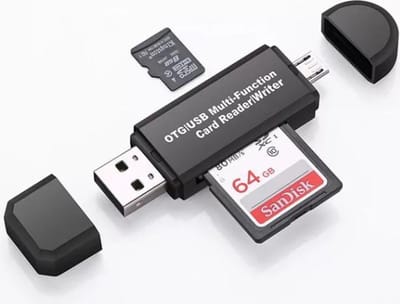 Multifunctionele card reader - 4 in 1 - USB - Card reader/writer