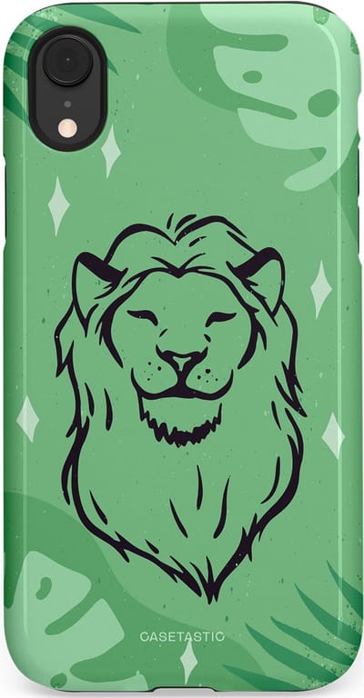 Casetastic hoesje geschikt voor Apple iPhone XR - Dubbellaagse bescherming - Trots in de jungle - Fashion Case - Mintgroen