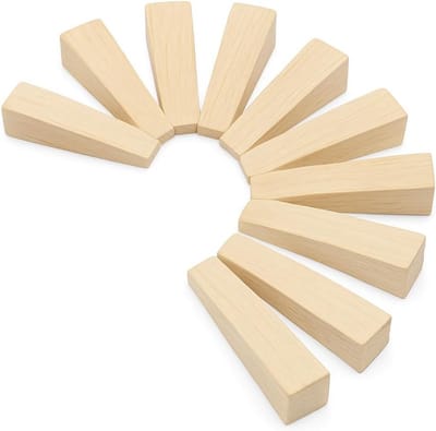 10x Houten Wiggen Shims of Deurstops voor Stabiliteit