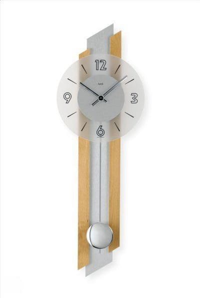 AMS 7207/18 - Klok - Hout - 23x62 cm - Bruin