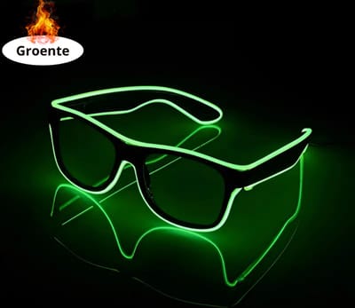 Bovista - Festival Bril - Rave - Space - Techno - Freaky Glasses - Heren - Dames - Zonnebril - Groen
