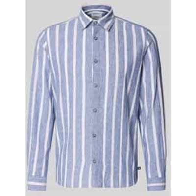 s.Oliver  Shirts Blue Maat: XL | Casual Overhemden Outlet | Heren | Blauw