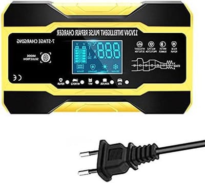 Auto Acculader - Batterij Lader - Voertuig Onderhoud - Slim Snel Opladen - 12V 10A 24V 5A - Geel