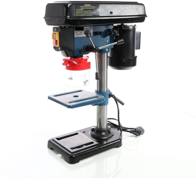 Borg Kolomboormachine 550 Watt - Tafelboormachine - Boorkop 1.5 - 16 mm - Boordiepte 50 mm - Tafel zwenkbaar - 5 snelheden - Incl. werkbank klem