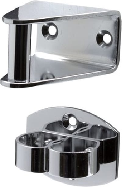 Deurvastzetter - Deurklem - 70mm - Messing gepolijst chroom - S&B - 253001.6