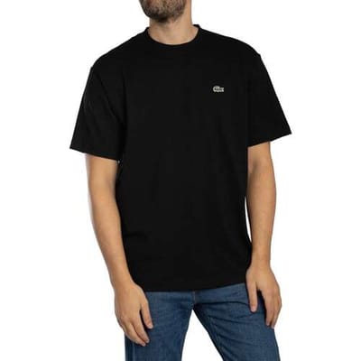 T-shirt Korte Mouw Lacoste T-shirt van zware katoenen jersey