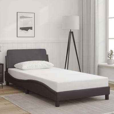 vidaXL - Bedframe - "Dover" - kunstleer - grijs - 100x200 - cm