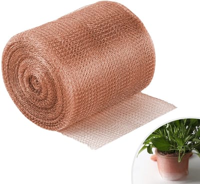 Golden crown - Koperen Draad Gaas - Flexibel Tegen Ongedierte - Bescherming voor Tuinplanten - 12,5 cm x 24 m - Effectieve Slakkenbescherming - Duurzaam...