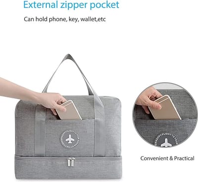 Handbagage tas Weekendtas zwemtas waterdichte Reistas plunjezak Fitnesstas Trainingstas dames voor op reis sportschool,