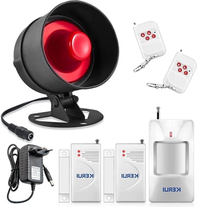 Draadloos Alarmsysteem - Beveiligingsset Huis - Veiligheid Thuis - 115 dB Sirene - 40 Detectoren - Wit
