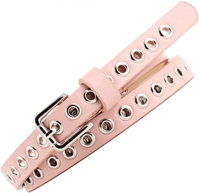 Damesriem - glimmende damesriem - broekriem - 105 cm riem - roze - LOUZIR