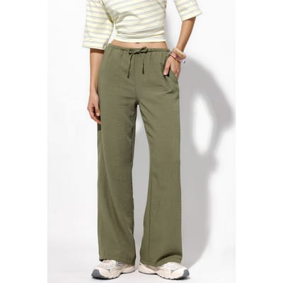 Dames Rechte Woven Broek