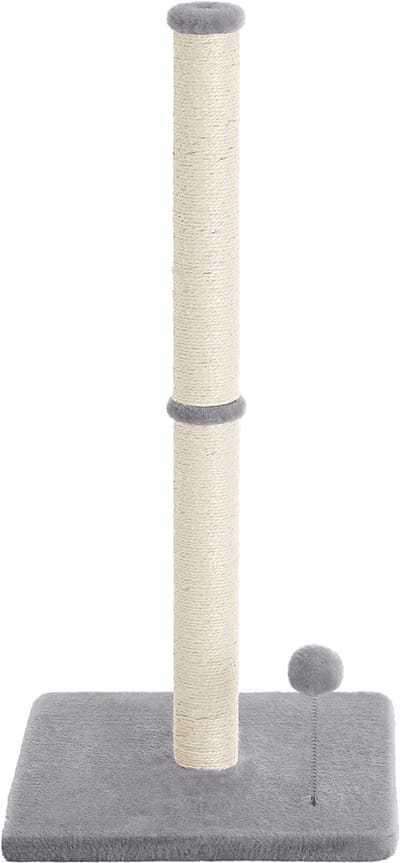 Feandrea - Krabpaal - Kattenboom - Voor Katten - 7 cm Dikke Sisalstam - Met Pluchebal en Bel