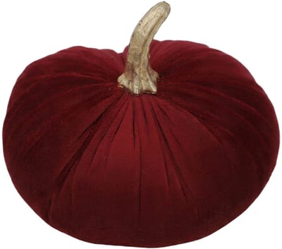 Clayre & Eef Decoratie Pompoen Rood Kunststof Herfst decoratie