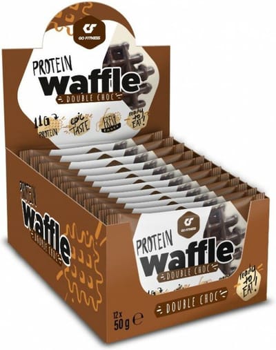 Go Fitness Protein Waffle (12x50g) Double Choc - Functionele voeding - Eiwit Snacks