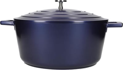 Lichtgewicht Braadpan met Deksel van Gegoten Aluminium - Ideaal voor Koken en Stoofschotels