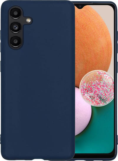 Hoesje - Geschikt voor Samsung Galaxy A13 5G - Sterk & Shockproof - Hoes Cover - Siliconen Case - Telefoonhoesjes - Donkerblauw