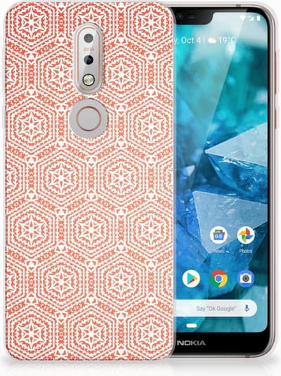 Nokia 7.1 TPU bumper Pattern Orange