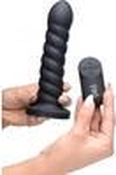 XR Brands - Smooth Swirl - Silicone Dildo with Remote Control