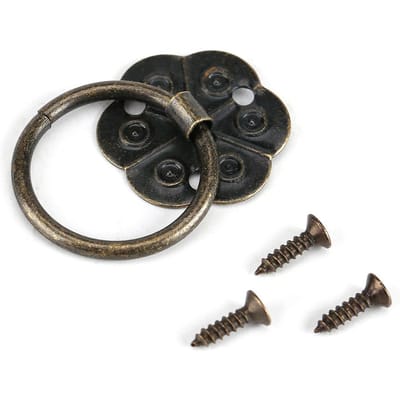 20 Stuks IJzeren Meubelgreep Lade Kast Bureau Deur Ringtrek Beslag Woondecoratie 2x2cm
