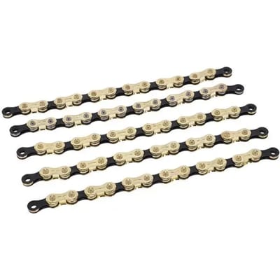 XLC Fietsketting CC-C05 – 11 speed derailleurketting – 118 Schakels – 1.2” x 11/128” – Penlengte: 5.6mm – Goud/Zwart