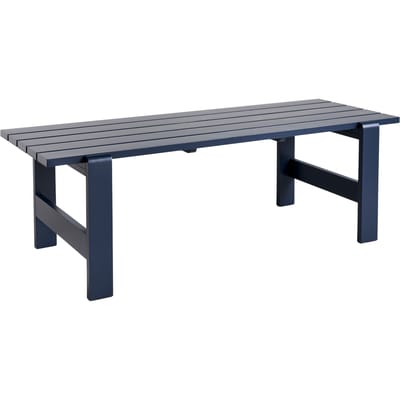 HAY Weekday Tafel - 230 x 83 cm - staalblauw gelakt, op waterbasis