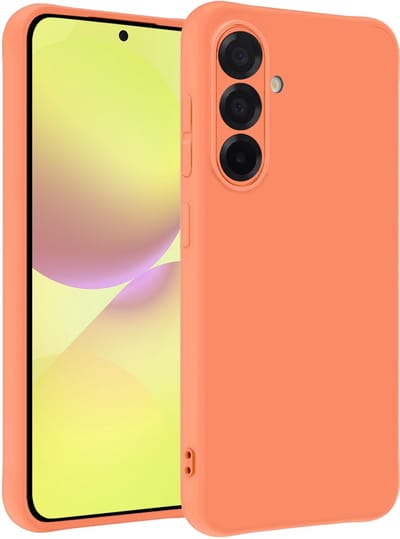 Hoesje - Geschikt voor Samsung Galaxy A36 - Sterk & Shockproof - Hoes Cover - Siliconen Case - Telefoonhoesjes - Perzik