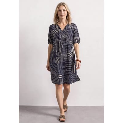 Kniehoge jurk met strikdetail