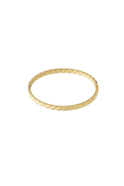 Gedetailleerde armband - Roestvrij staal - Goud - Verkleurt niet - Cadeau - Goudlief.nl
