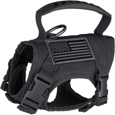 Kattenkleding Tactisch Tuigje voor Wandelen Ontsnappingsbestendig Wandelen Ademend Mesh Huisdierkleding voor Grote Kitten Katten & Kleine Hond