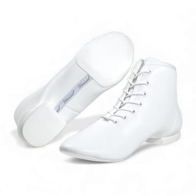 RISE Garda Danslaars Wit - 7 Gaats Hoge Danslaarzen - Majorette Schoenen - Voorzien van VarioSpin Splitzool - Maximale flexibiliteit - Stabiliteit en gecontroleerd draaien - Ademend synthetisch leer - 222 - 509 - 680 - Diamant - Wit - 43