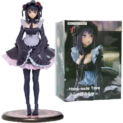 2 pièces My Dress-Up Darling Figurine Anime Tenue de Bonne Noire Kit Figurine d'Action Kitagawa Marin Figurine Shizuku Kuroe Figurine de Collection
