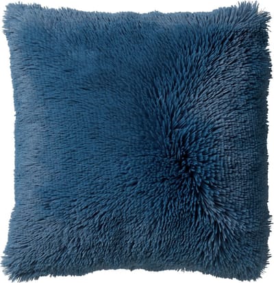Dutch Decor FLUFFY - kussenhoes 60x60 cm - superzacht - XL kussenhoes - Provincial Blue - blauw - met rits - zonder binnenkussen