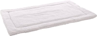 Hondenkussen – Benchkussen – Hondenkussen 116 x 69 cm – Geschikt voor hondenbench en kattenkussen – Flamingo Jacquard Rechthoekig Grijs