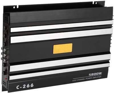 OmGoods - Dailygoody - Auto Stereo Audio Versterker - 5800 W - Universele 4 Kanaals Eindversterker - Compact ontwerp - Ideaal voor Truck - Robuuste constructie