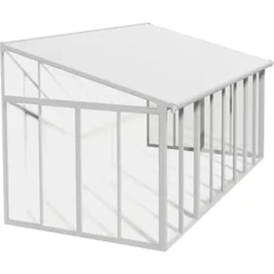Palram - Canopia Serre, Veranda En Solarium Sanremo - Helder - Wit - 556x294cm