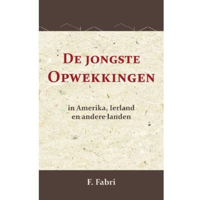 De Jongste Opwekkingen In Amerika, Ierland En Andere Landen - F. Fabri
