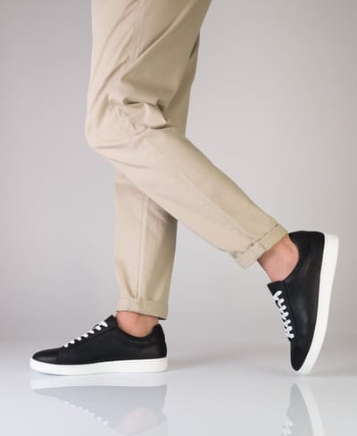 Anna Kern Suny 7410 Danssneakers voor Heren van Zwart Nappa Leer met Volledige Zool - Drie draaipunten systeem voor betere draaibewegingen - Salsa, Bachata, Latin - SUNY - zwart - 46 2/3
