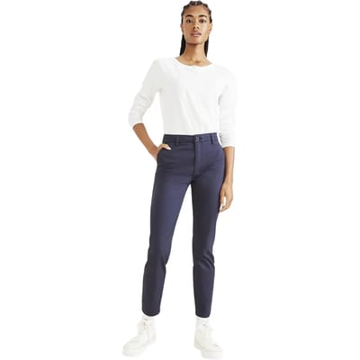 Dockers Weekend Skinny Chino Broek Blauw 25 / Extra Long Vrouw