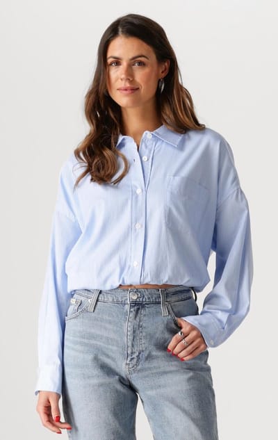 Catwalk Junkie Tuck In Blouse Dames - Jurken - Blauw - Maat 40
