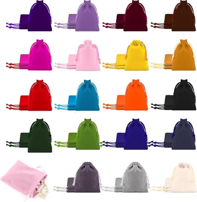 Dailygoods- Sieradenzakje Fluweel - Klein 7 x 9 cm - Trekkoordsluiting - Duurzaam - 19 Kleuren - Verpakking voor Sieraden - Opbergzakje