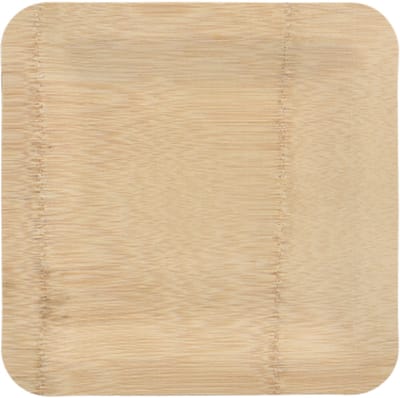 10 Borden, gemaakt van bamboe pure hoekig 1,5 cm x 25,5 cm x 25,5 cm