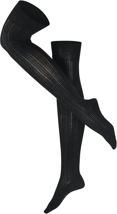 Esprit Fine Structure Overknie Dames 17441 3000 black 35-38