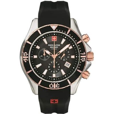 Swiss Alpine Military Quartz Chronograph 7040.9857 10ATM 44MM