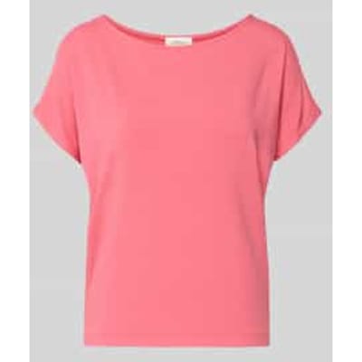 Vrouwelijke t-shirt van soepeljersey met hangende schouders s.Oliver